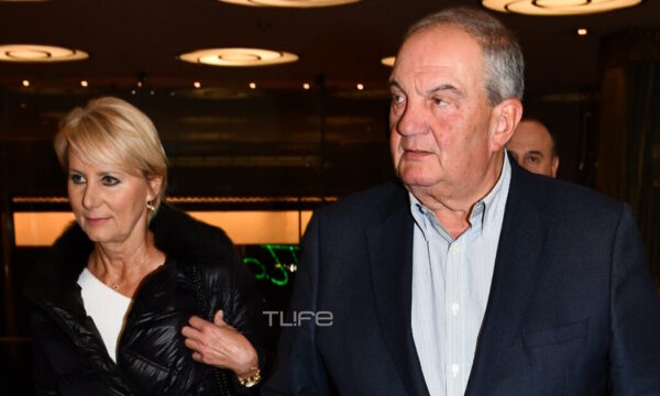 Αποκλειστικό: Κώστας Καραμανλής και Νατάσα Παζαΐτη σε σπάνια βραδινή εμφάνιση –