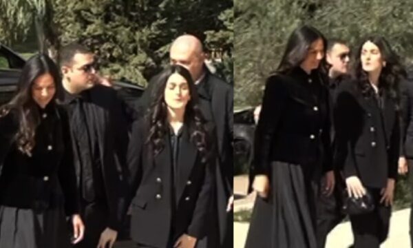 Κηδεία Αλέξη Κούγια: Η Εύη Βατίδου και τα παιδιά του στο τελευταίο «αντίο»