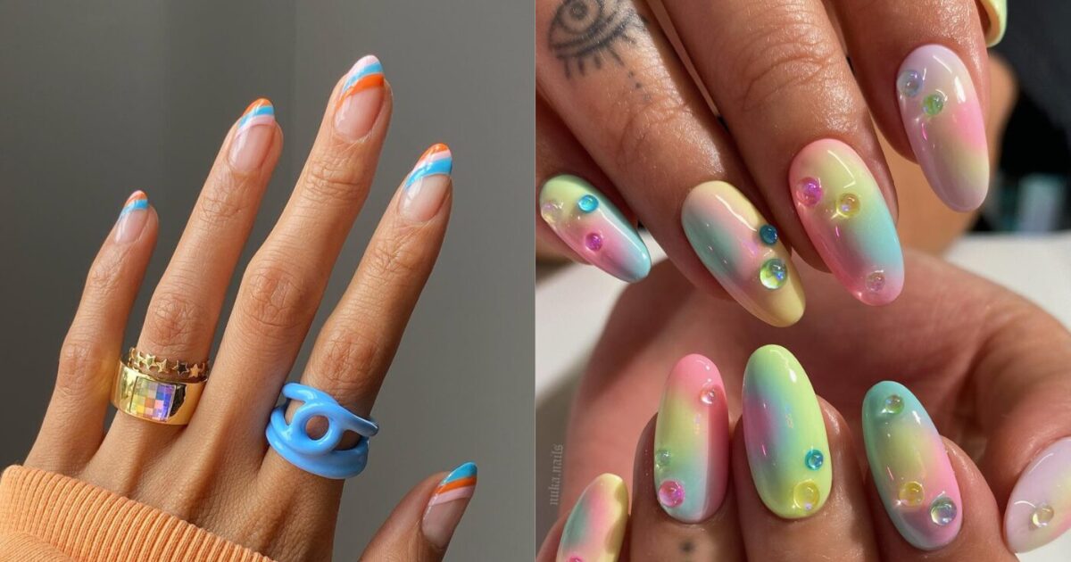 Rainbow manicure: Το εντυπωσιακό trend που θα απογειώσει τη διάθεσή σου