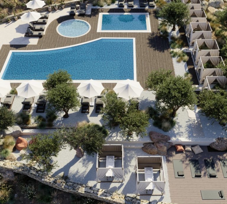 Golden Milos Beach House πισίνα