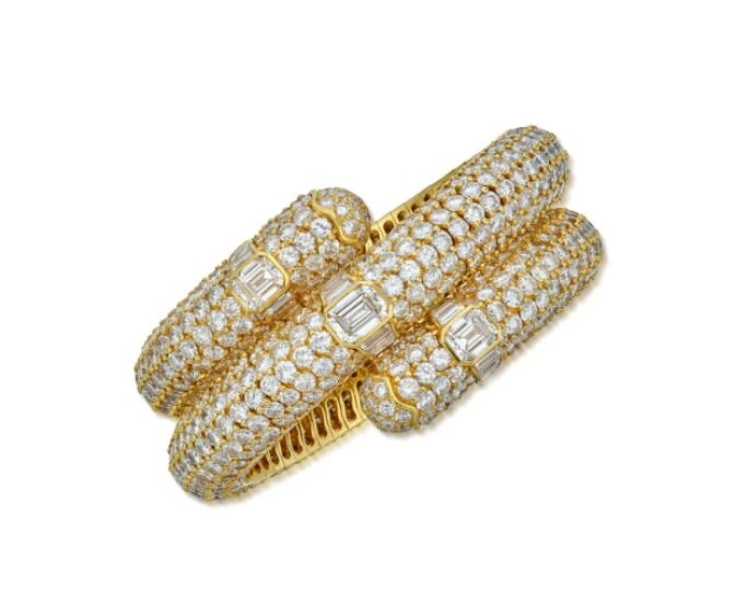 Bvlgari Gold and Diamond Bracelet