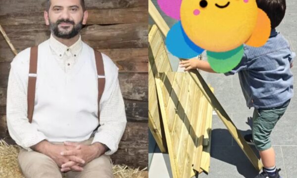 Λεωνίδας Κουτσόπουλος: Με τον μικρό Κίμωνα δημιούργησαν το παραμυθένιο σπιτάκι του κήπου τους