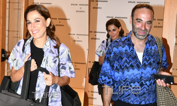 Κατερίνα Παπουτσάκη: Λάμπει ερωτευμένη με τον σύντροφό της, Θάνο Χατζόπουλο στο νέο του στέκι