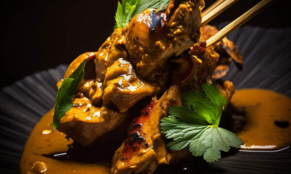Απολαυστικό Satay με μοσχάρι ή αρνί και σάλτσα φιστικιού