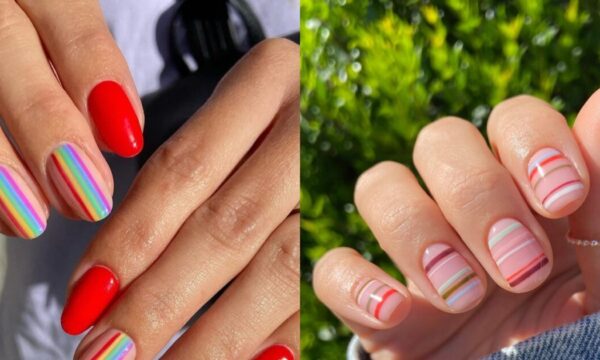 Pinstripe nails: Λιτά, διασκεδαστικά και ιδανικά