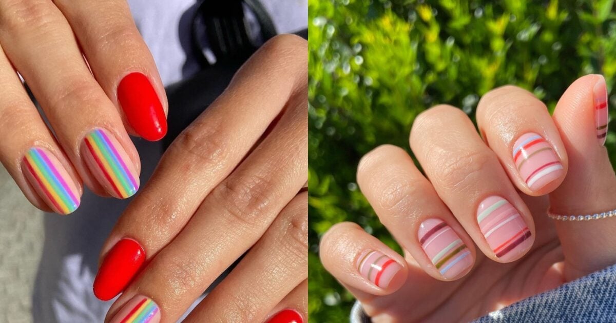 Pinstripe nails: Λιτά, διασκεδαστικά και ιδανικά