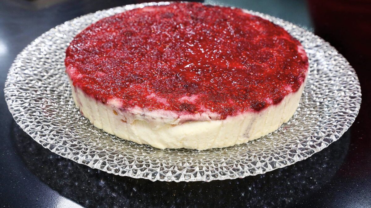 Ανάποδο γλυκό cheesecake με αναρή