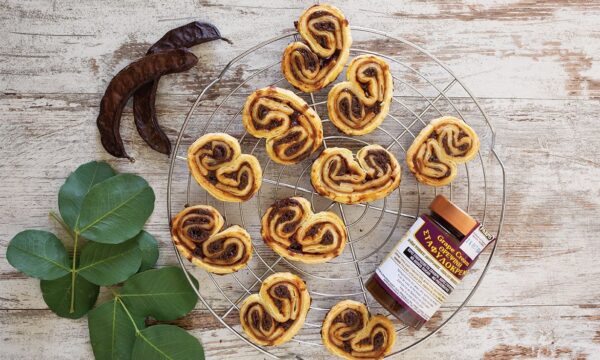 Palmier μπισκότα με κρέμα σταφυλιού
