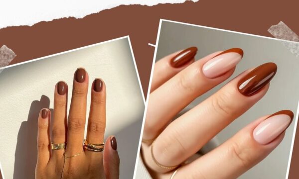Chestnut nails: Το θερμό χρώμα του κάστανου κοσμεί τα νύχια και είναι εξαιρετικά κομψό