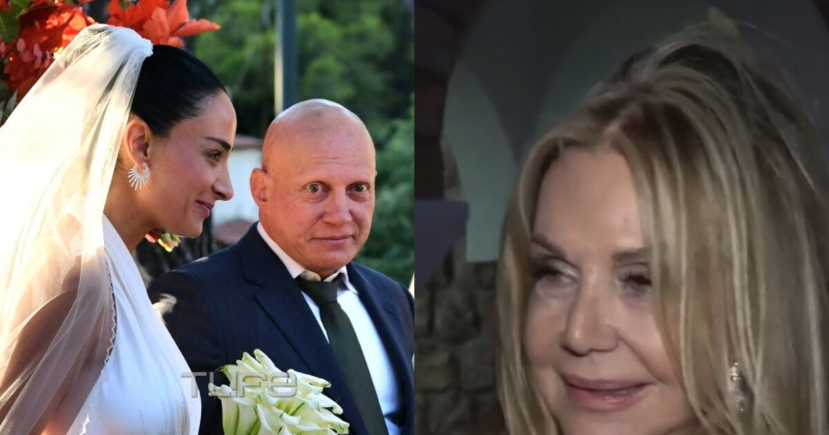 Αγάπη Πολίτη: Συγκινημένη στη γαμήλια τελετή του γιου της, Παύλου Βαρδινογιάννη