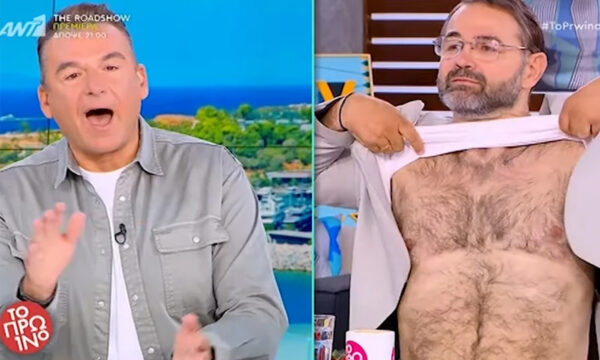 Μπαλάσκας για το συμβάν με τη μπλούζα: «Όποιος δεν αντέχει, ας κλείσει την τηλεόραση – Δεν θα ασχοληθώ με κάθε “ξάπλα”»