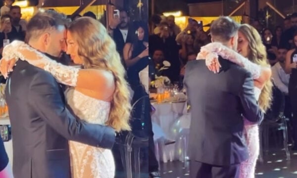Γιώργος Λιβάνης – Ανδρομάχη: Ο ρομαντικός χορός στη γαμήλια δεξίωση τους