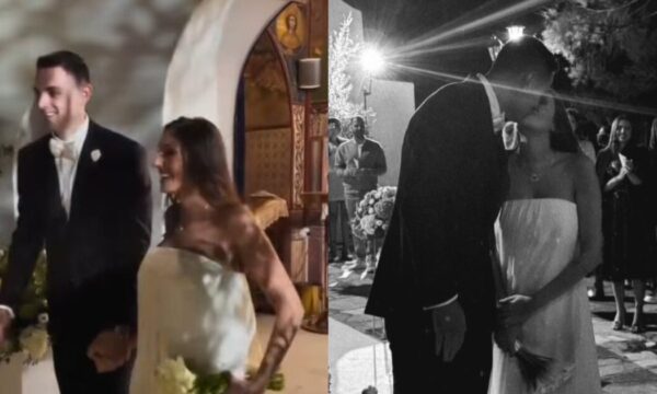 Ιωάννης Παπαπέτρου: Ένωσε τη ζωή του με τη Ναυσικά Νικοδήμου σε θρησκευτική τελετή – Βίντεο