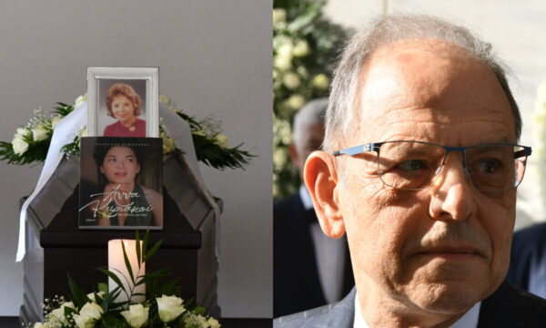 Άννα Κυριακού: Βαθιά θλίψη στην τελετή – Συγκλονισμένος ο γιος της