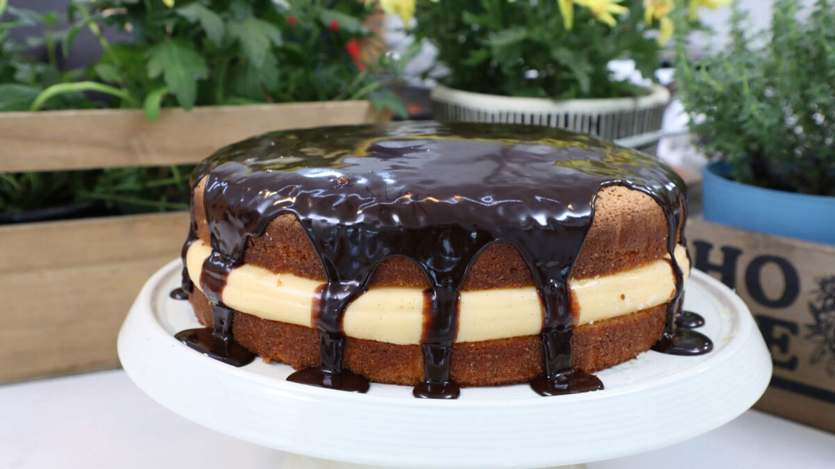 Boston cream pie ή κέικ κοκ