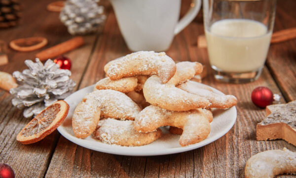 Vanillekipferl (Αυστριακά γιορτινά μπισκότα βανίλιας)