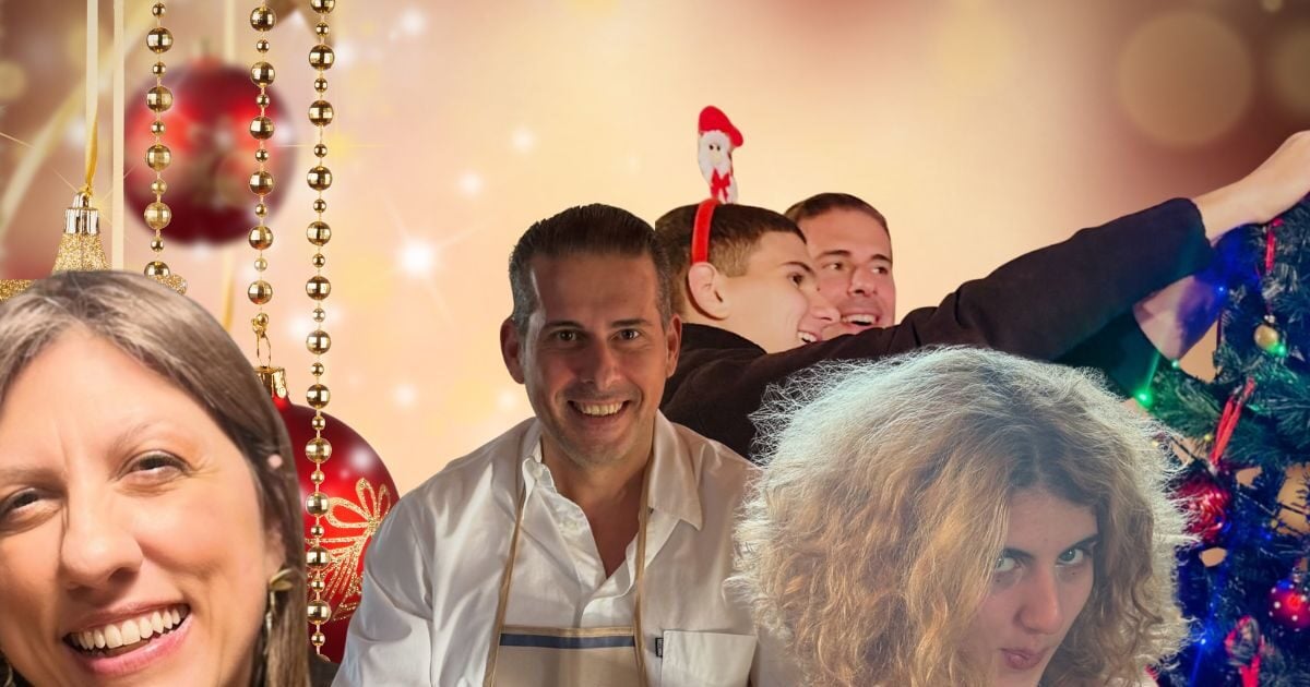 Διαμαντής Καραναστάσης: Εικόνες από το γιορτινό δείπνο με τη Ζωή Κωνσταντοπούλου και τα παιδιά του