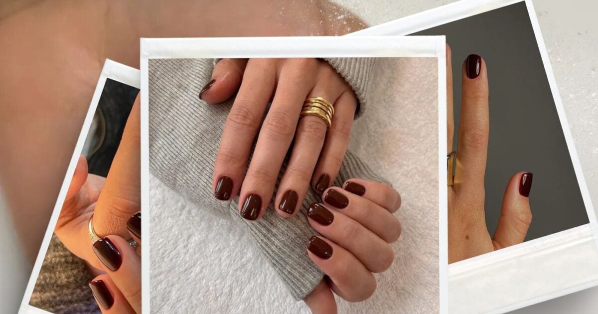 Maroon nails: Το μανικιούρ που ενώνει τις δύο πιο κομψές αποχρώσεις του χειμώνα