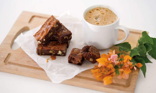 Brownies με καραμέλα toffee