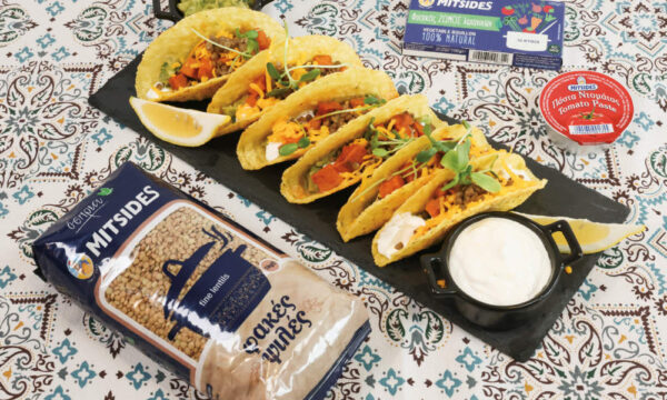 Μεξικάνικα tacos με φακές και γλυκοπατάτα