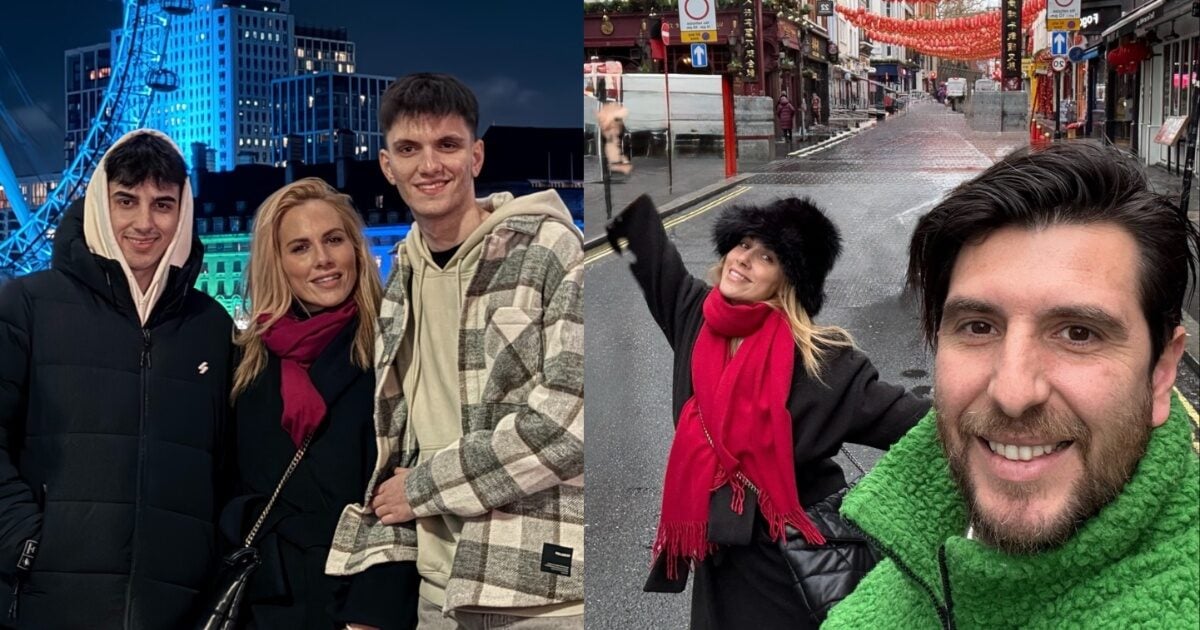 Ντορέττα Παπαδημητρίου: Εικόνες από την απόδραση στο Λονδίνο με τον Γιώργο Γεροντιδάκη και τους γιους της