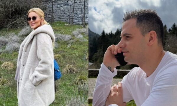 Κατερίνα Καινούργιου – Παναγιώτης Κουτσουμπής: Οι εικόνες από την απόδραση στην Αρκαδία