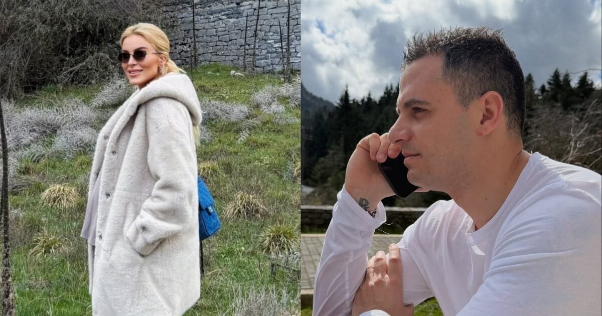 Κατερίνα Καινούργιου – Παναγιώτης Κουτσουμπής: Οι εικόνες από την απόδραση στην Αρκαδία