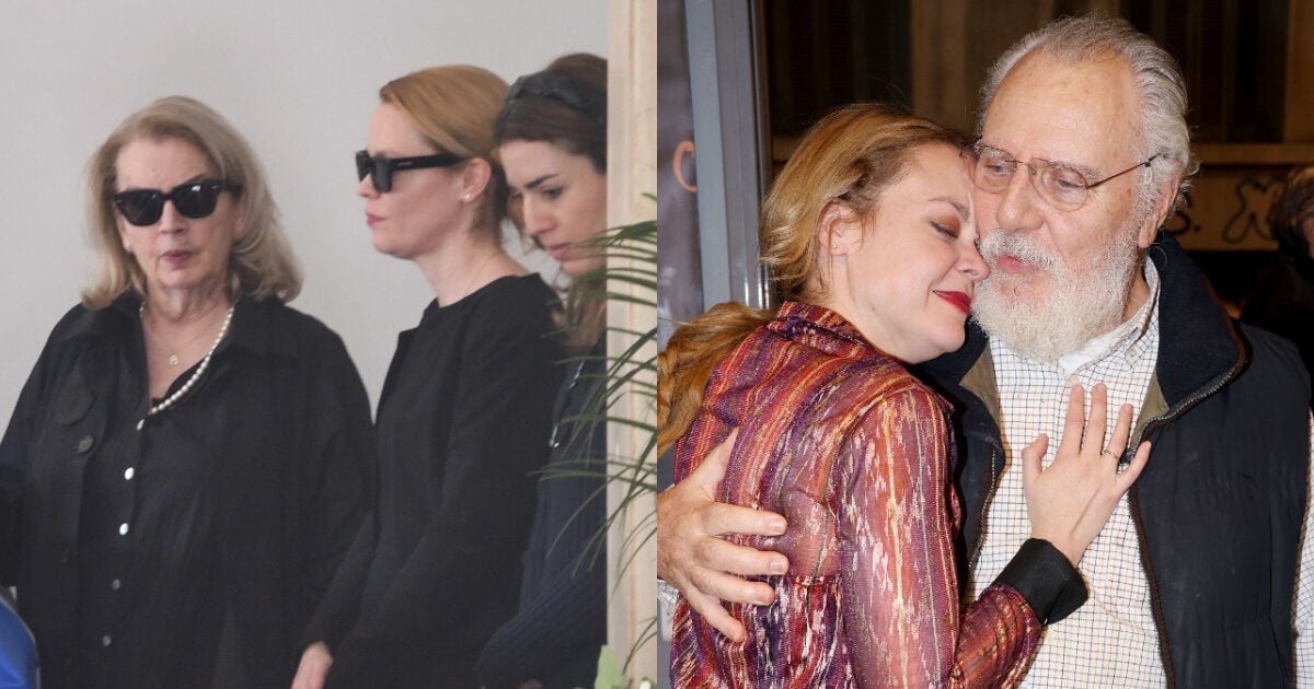 Λένα Παπαληγούρα: Καταρρακωμένη στην τελετή αποχαιρετισμού του πατέρα της, Αναστάσιου Παπαληγούρα – Το συγκινητικό μήνυμα στο στεφάνι