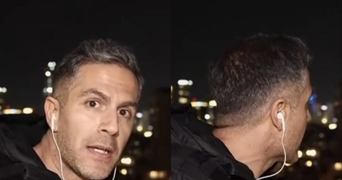 Η στιγμή που ρουκέτα χτυπά το Ισραήλ πίσω από τον ρεπόρτερ του ΣΚΑΪ