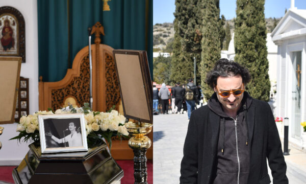 Αποχαιρετισμός Γιώργου Μαρίνου: Συγκίνηση στο ύστατο αντίο στο Κοιμητήριο Βούλας