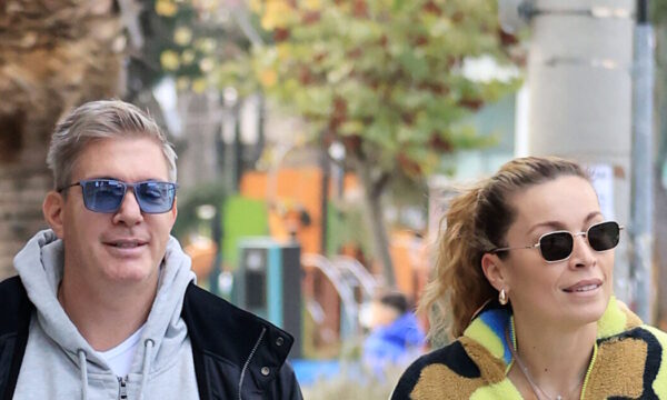 Μαριέττα Χρουσαλά: Εορτασμός γενεθλίων για τον γιο της, Σπύρο, και τη μητέρα της, Αγλαΐα – Εικόνες
