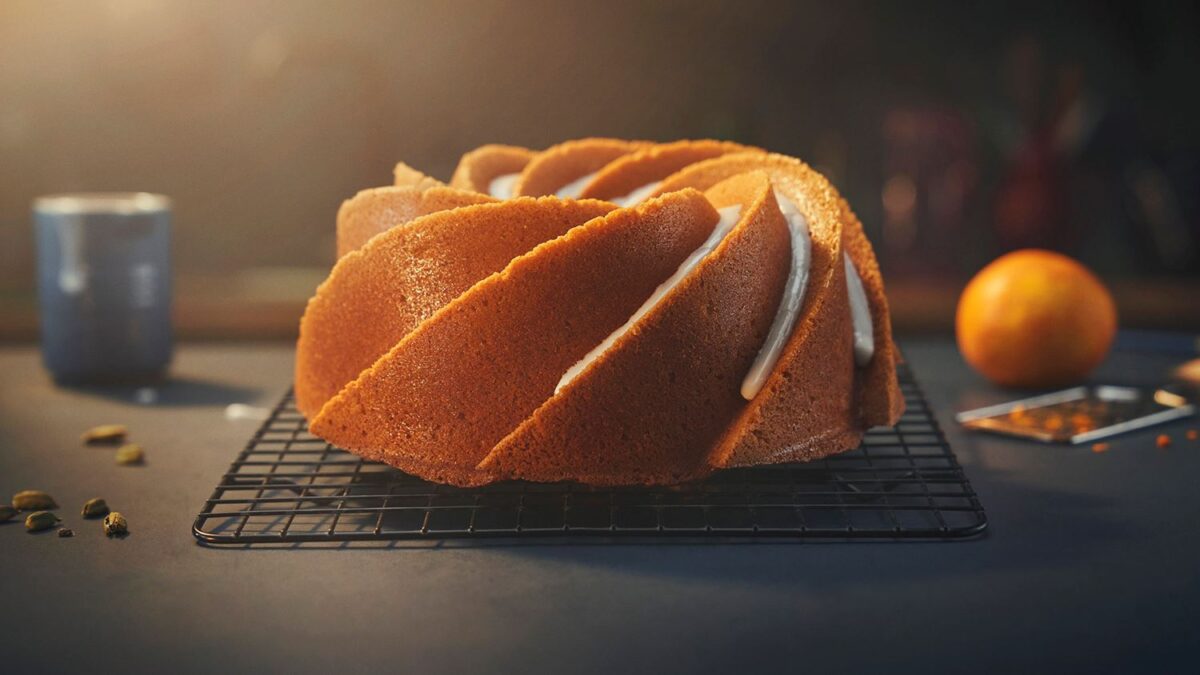 Bundt κέικ με άρωμα πορτοκαλιού
