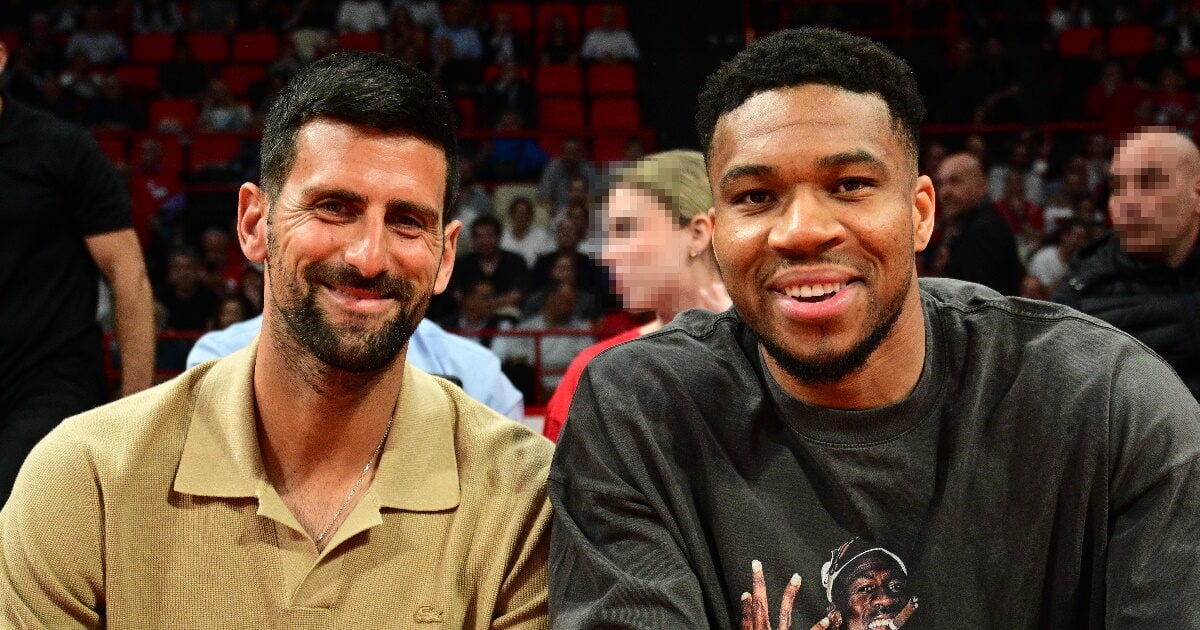 Γιάννης Αντετοκούνμπο – Νόβακ Τζόκοβιτς: Παρέα στο ΣΕΦ για τη μάχη Ολυμπιακού με Μονακό