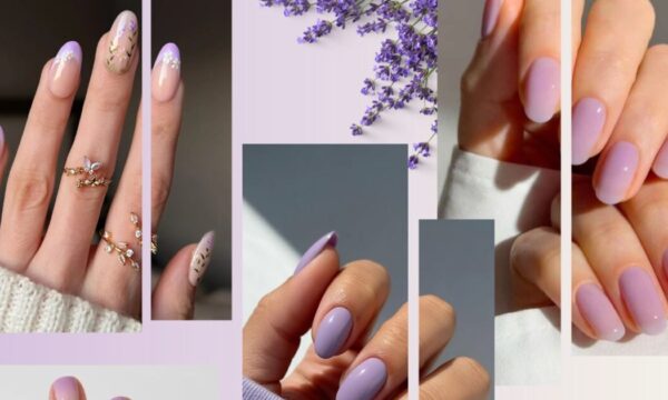 Lavender milk nails: Το ιδανικό ανοιξιάτικο παστέλ μοβ μανικιούρ