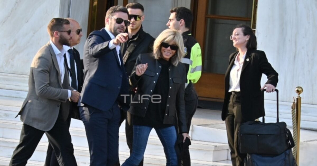 Η Μπριζίτ Μακρόν στην Ελλάδα: Οι πρώτες εικόνες από το Σύνταγμα