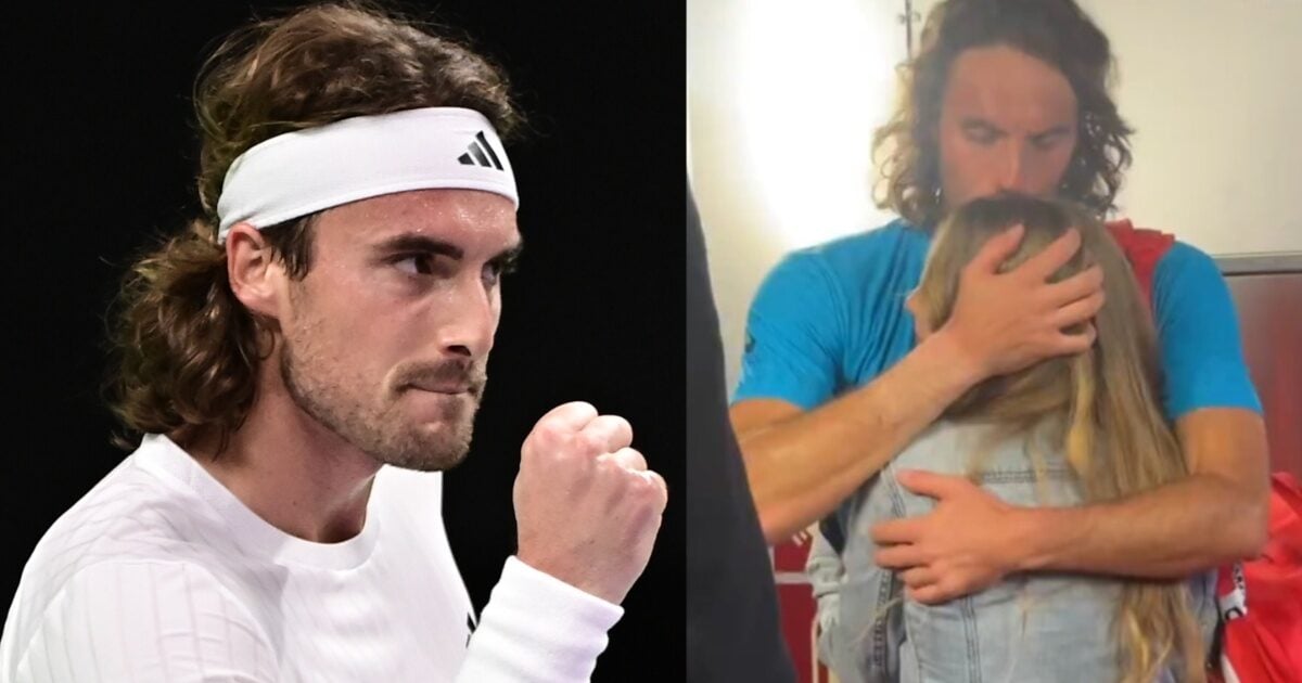 Στέφανος Τσιτσιπάς: Η θερμή αγκαλιά της συντρόφου του μετά τον θρίαμβο στη Μαδρίτη – Βίντεο