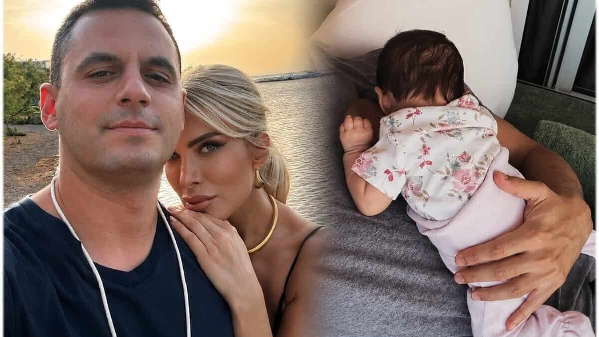 Η φωτογραφία του Κουτσουμπή που «κατέκτησε» το διαδίκτυο: Στην αγκαλιά της κόρης του-Το παρθενικό ταξίδι με τη μικρή Ξένια