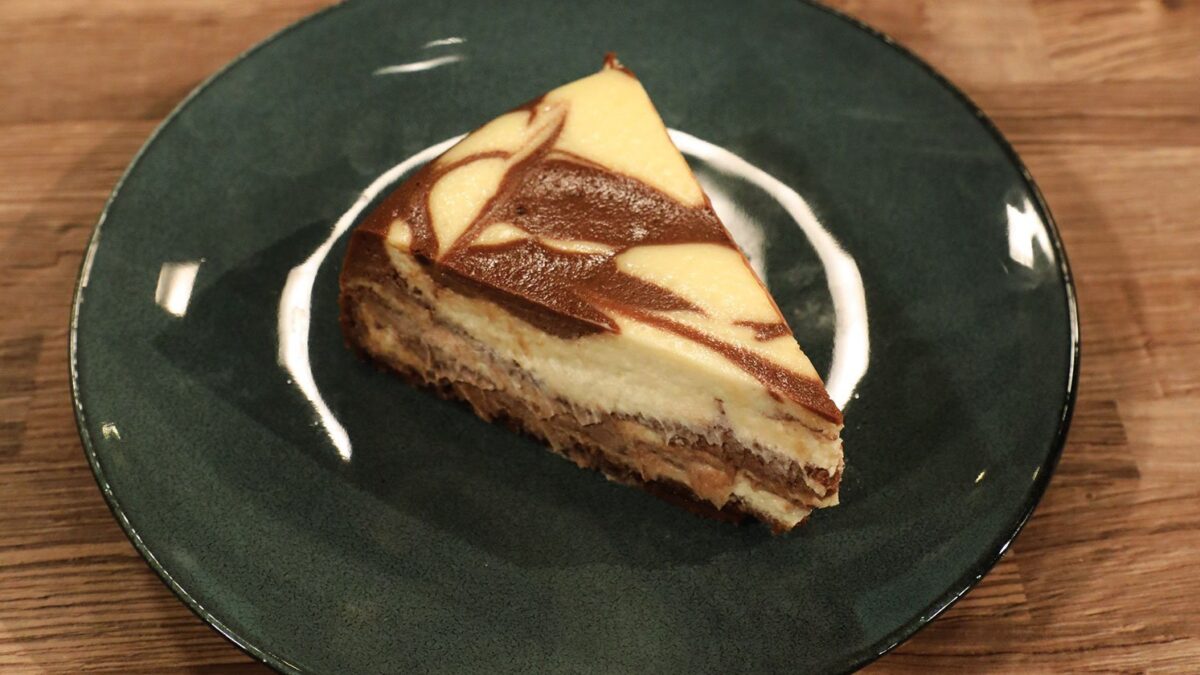 Σοκολατένιο-βανίλια cheesecake