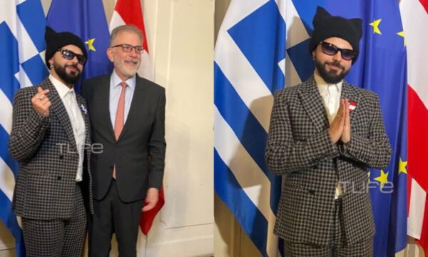 Eurovision 2026: Η συνάντηση του Akyla με τον Έλληνα πρέσβη στην Αυστρία, Γεώργιο Ηλιόπουλο – Αποκλειστικές εικόνες