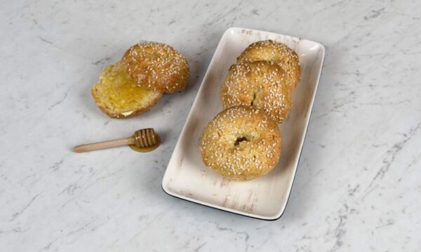 Bagels με Χαλλούμι