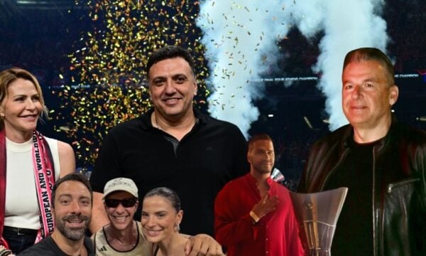Ολυμπιακός: Διάσημοι Έλληνες γιορτάζουν το τέταρτο ευρωπαϊκό κύπελλο – Εικόνες και βίντεο από το T-Center
