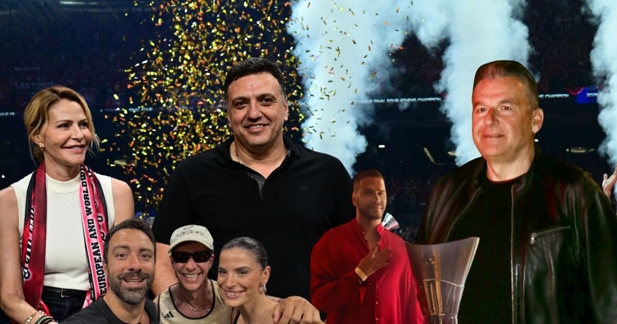 Ολυμπιακός: Διάσημοι Έλληνες γιορτάζουν το τέταρτο ευρωπαϊκό κύπελλο – Εικόνες και βίντεο από το T-Center