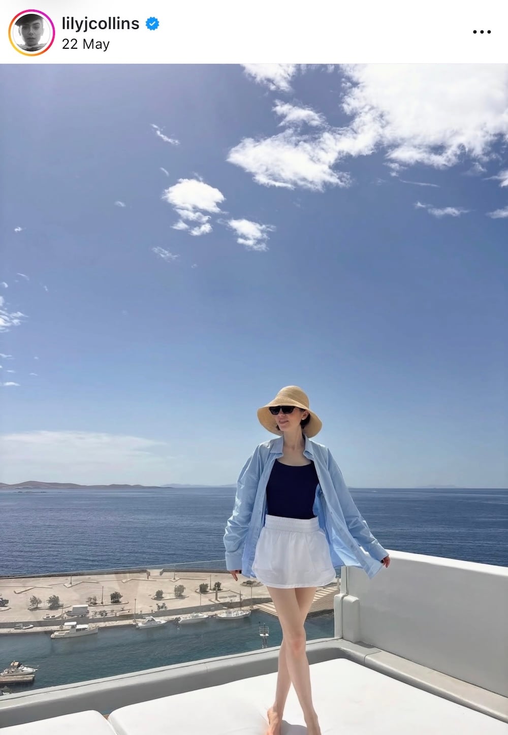 Lily Collins: Άρωμα Ελλάδας στο Instagram