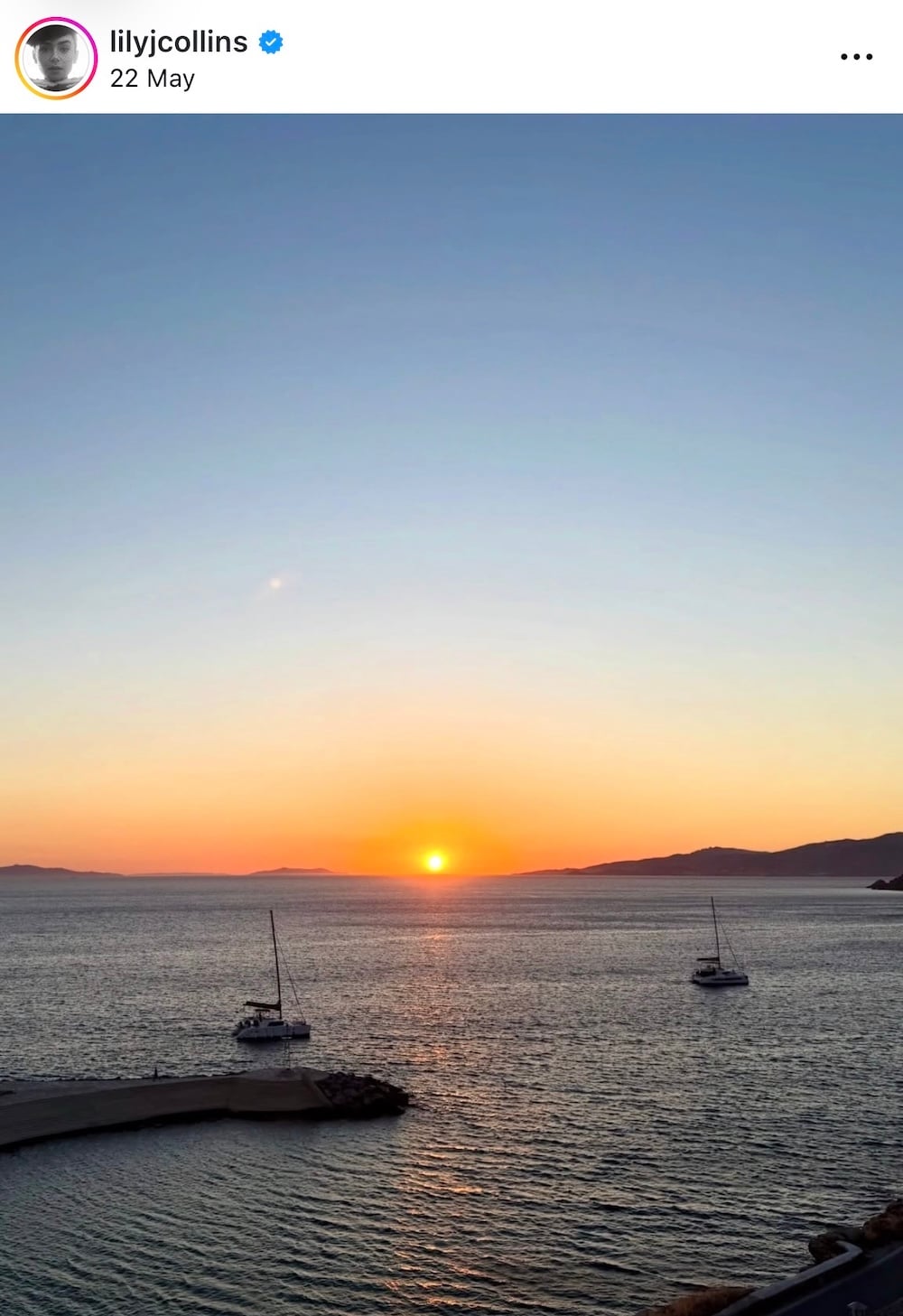 Lily Collins: Άρωμα Ελλάδας στο Instagram