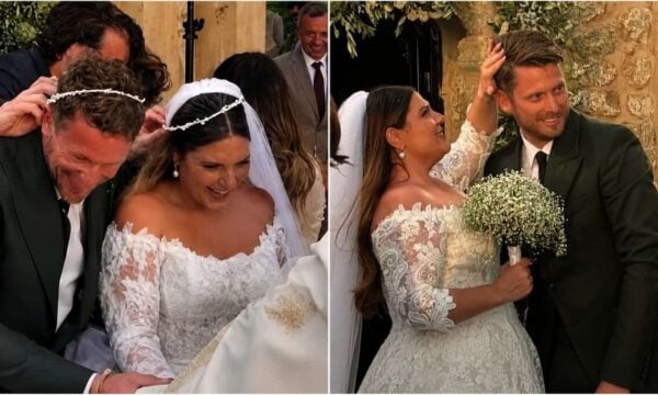 Δανάη Μπάρκα: Αποκάλυψε την εγκυμοσύνη στο γαμήλιο τραπέζι – Η συγκινητική αφιέρωση στον άντρα της