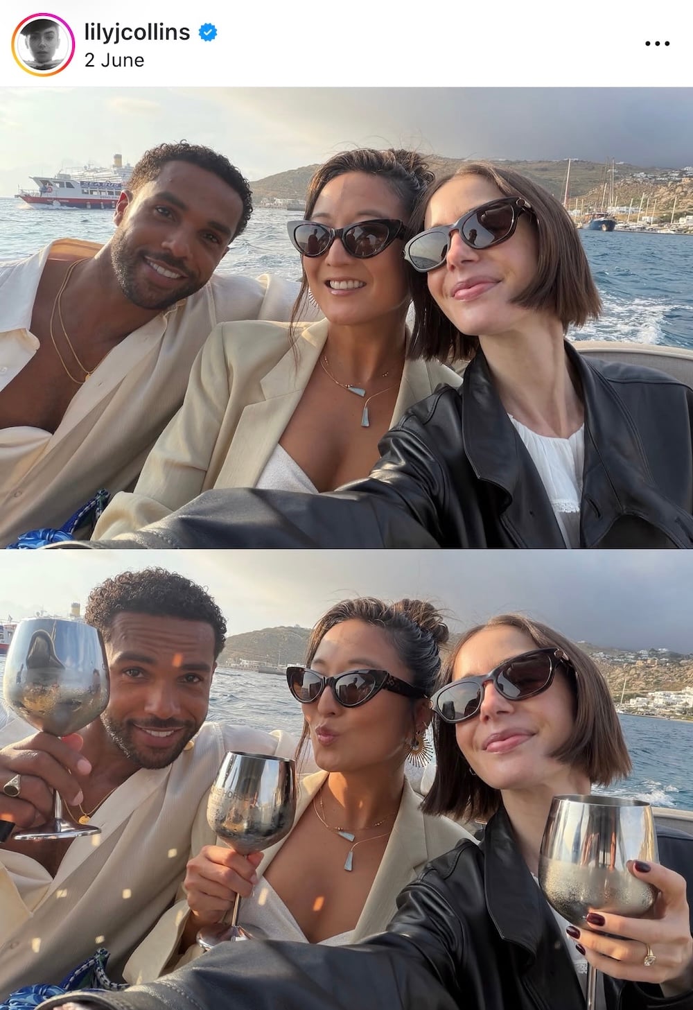 Lily Collins: Άρωμα Ελλάδας στο Instagram