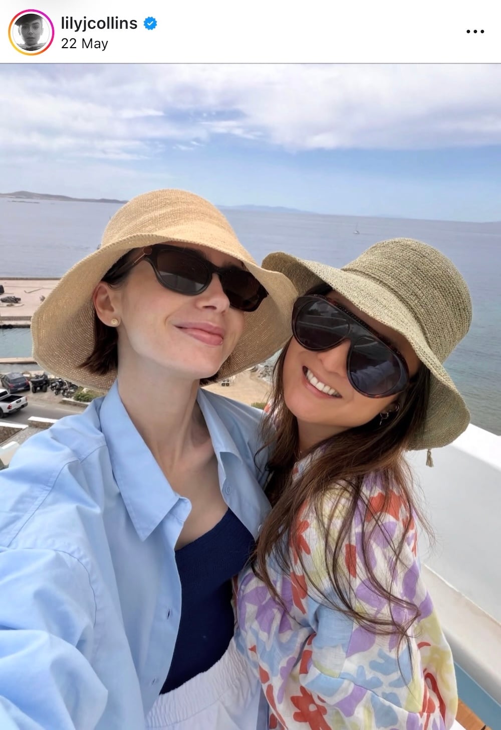 Lily Collins: Άρωμα Ελλάδας στο Instagram