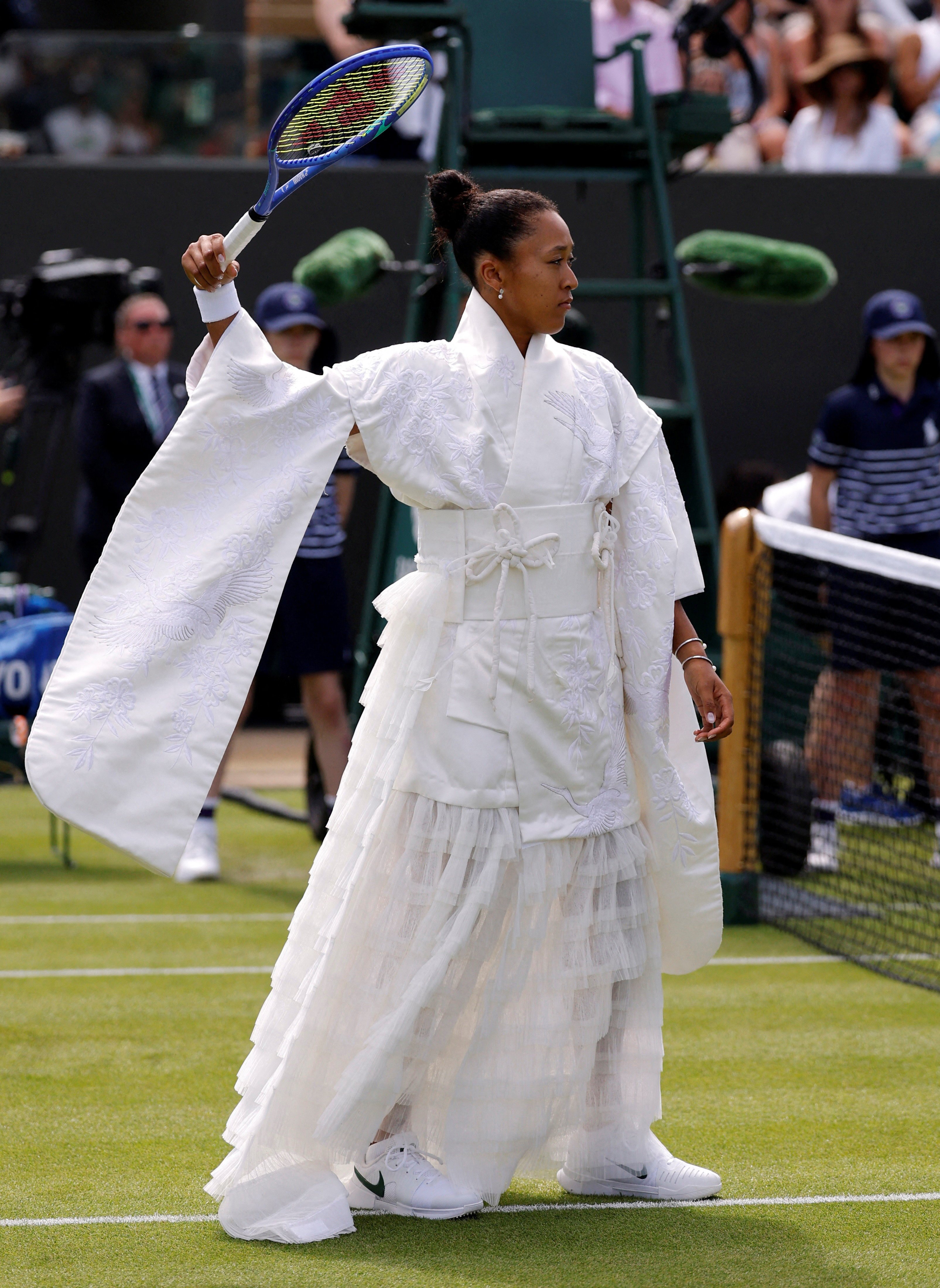 Naomi Osaka εμφανίστηκε στο Wimbledon με λευκό κιμονό εμπνευσμένο από το Kill Bill