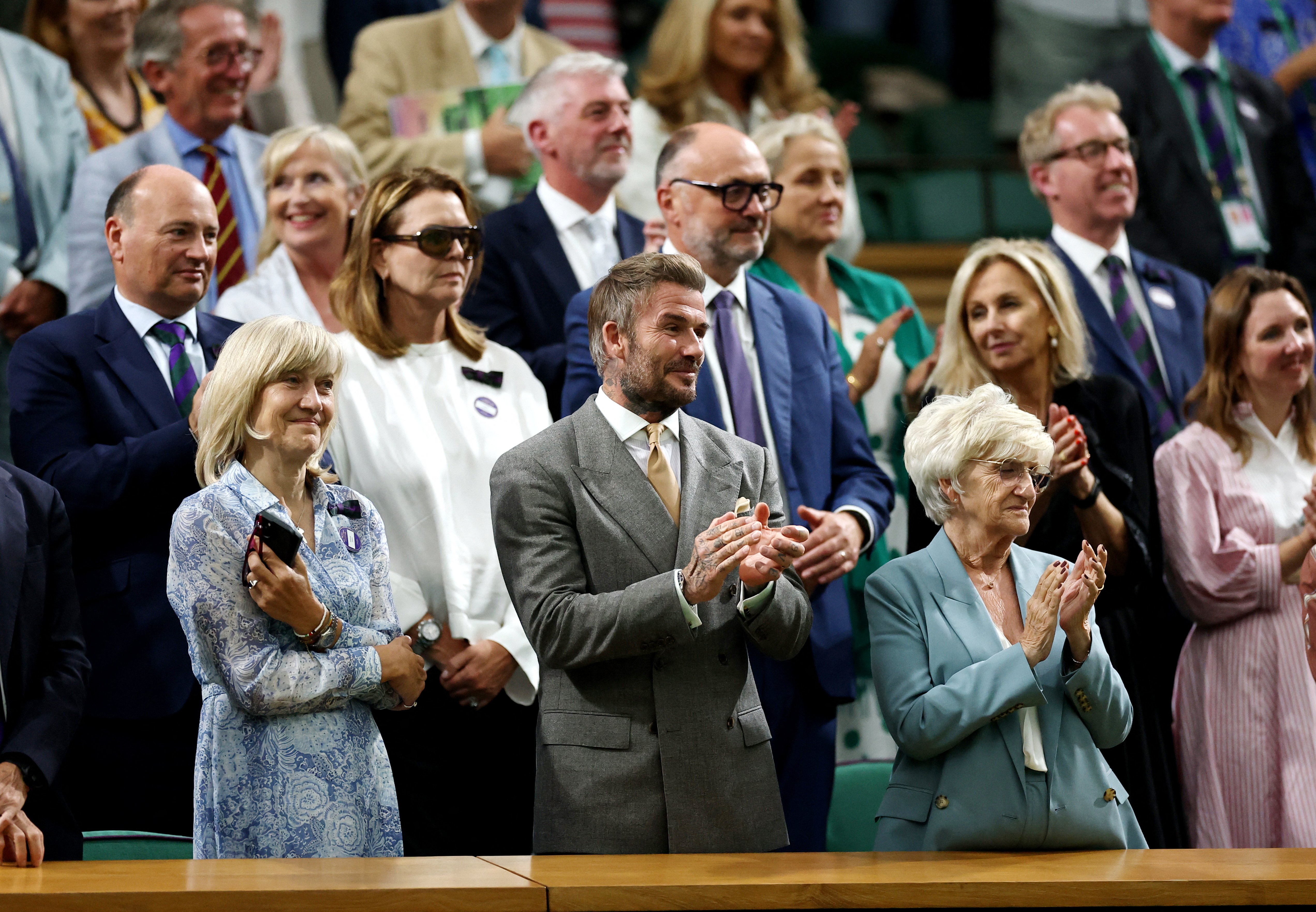 David Beckham: Βρέθηκε με τη μητέρα του στο Βασιλικό Θεωρείο του Wimbledon
