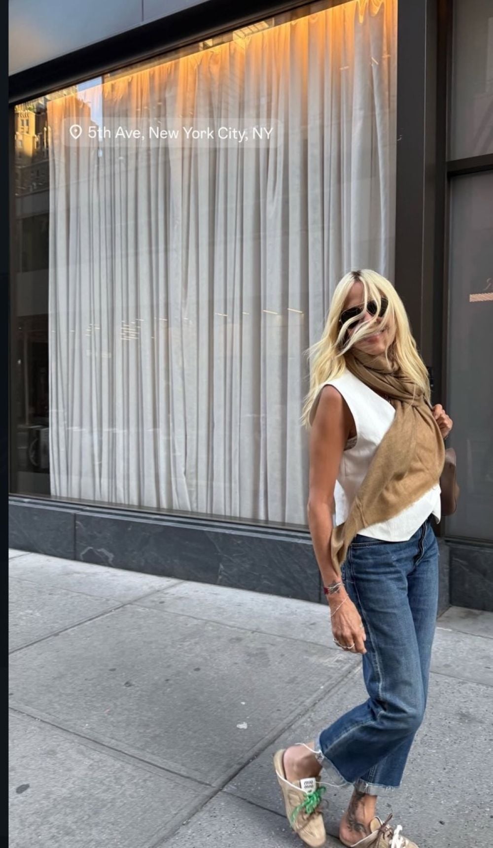 Άννα Βίσση: Street style στιγμιότυπο από τη Νέα Υόρκη